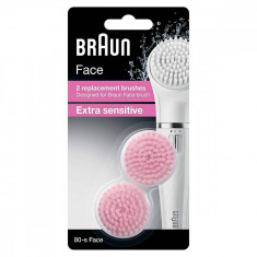 Rezerva perie epilator Braun SE80-S Extra sensitive 2 bucati Roz foto