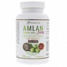 Progress Labs Amlan Forte 4000mg Indian Gooseberry Amla 120 unități