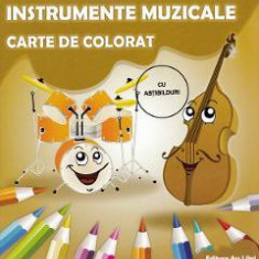 Instrumente muzicale. Carte de colorat - Adina Grigore