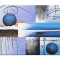 Tablou gigant abstract pictat manual, Interstelar 2, 120x90cm ulei pe panza in relief efect 3D, gata de agatat pe perete