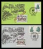 1995 Romania - Set 2 plicuri Centenarul marcilor postale locale Hohe Rinne