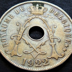 Moneda istorica 25 CENTIMES - BELGIA, anul 1922 * cod 347 B = BELGIQUE