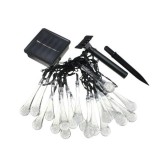 Instalatie craciun, tip picaturi, 20 led-uri, 5 metri, multicolor, energie solara, senzor de lumina, flippy