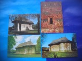 HOPCT LOT 2858 BISERICA HUMOR -JUD SUCEAVA- 4 CARTI POSTALE-CIRCULATE, Circulata, Printata