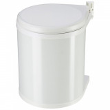 Hailo Cos de gunoi pentru dulap Compact-Box M, alb, 15 L 3555-101 GartenMobel Dekor, vidaXL