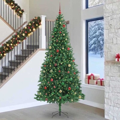 vidaXL Brad de Crăciun artificial Verde 300 cm PVC și Metal și Plastic 3394802 foto