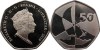 Gibraltar 2019 - 50 pence, Island Games, UNC