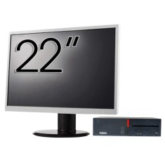 Pachet Calculator Second Hand LENOVO M700 SFF, Intel Core i5-6500 3.20GHz, 8GB DDR4, 256GB SSD, DVD-RW + Monitor 22&amp;quot; NewTechnology Media