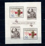 Cehoslovacia 1988 - Aniversari, bloc neuzat