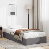 Cumpara ieftin Cadru de pat otoman Gri 90 x 190 cm Piele artificiala