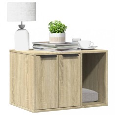 vidaXL Cutie litieră pisici stejar sonoma 60x40x40 cm lemn prelucrat