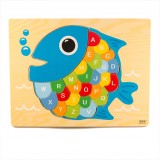 Puzzle educativ din lemn, Pestisor, 7Toys, Brand