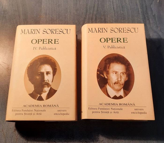Marin Sorescu Opere vol. 4 si 5 Publicistica Academia romana