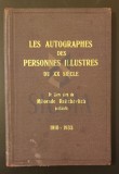 Les Autographes des Personnes Illustres du XX siecle