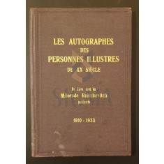 Les Autographes des Personnes Illustres du XX siecle