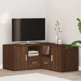 vidaXL Dulap colțar, stejar maro, 160x40x45 cm, lemn prelucrat