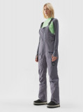 Pantaloni de snowboard cu bretele membrana 15000 pentru femei - gri, 4F Sportswear