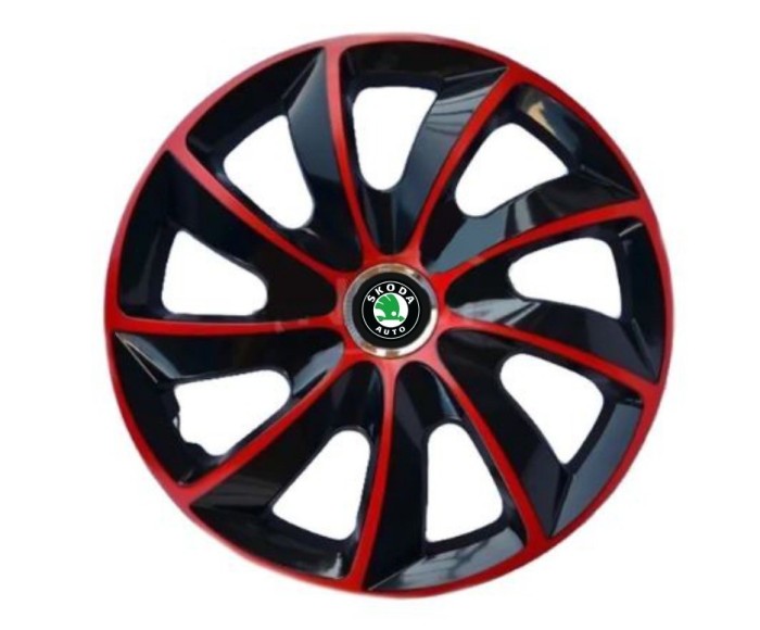 Set 4 capace roti Extra Stig Red R17 pentru gama auto Skoda