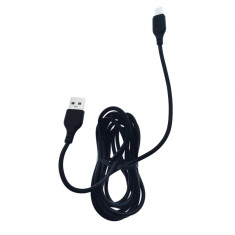 Cablu de date si alimentare, XO-NB103 86278, 2.1A, conector USB la MicroUSB tata, lungime 200 cm, negru