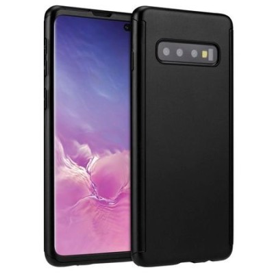 Husa Full Cover 360 (fata + spate) pentru Samsung Galaxy S10, Negru foto