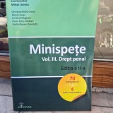 Minispete, vol III Drept penal - Mihail Udroiu coordonator, editia II