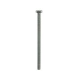 Surub cu cap hexagonal, filetat complet, otel, zincat alb, M8 x 130 mm