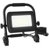 HOMCOM Lampă de Lucru LED, Portabilă și Rezistentă la Intemperii, 25,5x16x25,5 cm, Negru | Aosom Romania