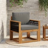 vidaXL Canapea Medie pentru Exterior Lemn Solid de Acacia natural 3438831