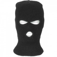 Cagula Acrylic, Groasa si Elastica, Adult Balaclava "3 gauri" Neagra MFH 10903A