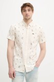 Rip Curl cămașă bărbați, culoarea bej, cu guler button-down, regular, 01PMSH