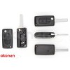 Carcasa Cheie Contact Pentru Citroen Berlingo / C2 / C3. 3 Butoane. Cu Cheie 155380 con31899