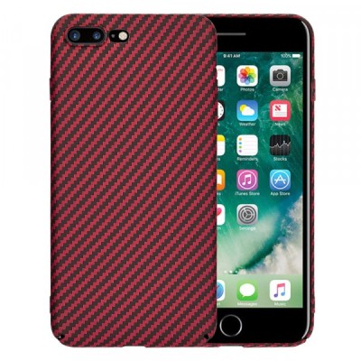 Husa pentru Apple iPhone 8 Plus / 7 Plus, Techsuit, Carbonite FiberShell, Rosie foto