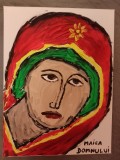TABLOU PE PANZA CU SASIU NOU 30X40 CM MAICA DOMNULUI ACRILIC PRET 50 LEI NEGOCIABIL
