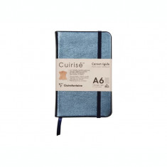 Notebook cu copertă tare din piele Cuirise A6 Clairefontaine