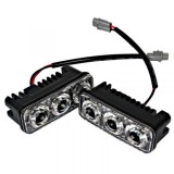 2 x 3 Led lumini de zi Auto Ceata DRL Alb 12V