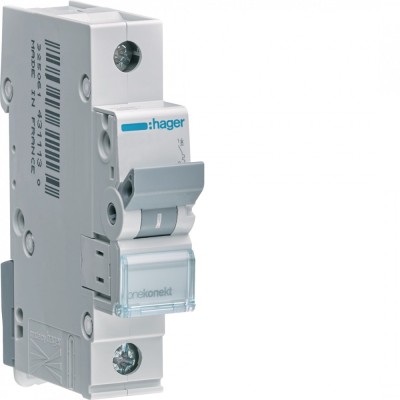 Siguranta automata 4A 1P Curba C 6ka Hager MCN104 foto