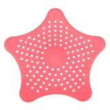 Cumpara ieftin Sita Protectie Scurgere cu Ventuze din Silicon pentru Chiuveta Cada Dus Sifon 15 x 15 cm - Roz inchis