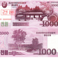 Corea de Nord North Korea 1 000 Won 2008 Specimen UNC