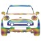 Sticker Mini Cooper Schelet , Autocolant Edgy pentru Personalizare Auto