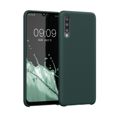 Husa kwmobile pentru Samsung Galaxy A50, Silicon, Verde, 48715.169 foto