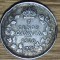 R08 Canada - moneda de colectie argint 800 - 5 cents 1920 -George V- an unic, rara !