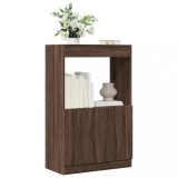 VidaXL Dulap &icirc;nalt, stejar maro, 63x33x100 cm, lemn prelucrat