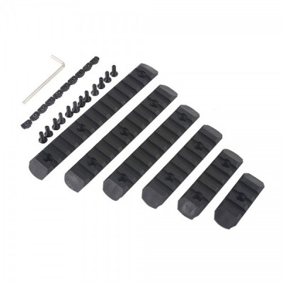 SINE POLIMER 20MM M-LOK ȘI KEYMOD SET 6 BUC [JS-tactical] foto