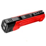 Lanterna Multifunctionala LED Superfire GM06, USB-C, 1500mAh, 355lm, 216m, power bank, lumina rosie, prindere magnetica, IP44 - Rosu