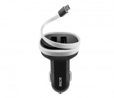 Incarcator Auto ACME CH106 2x USB MicroUSB Negru foto