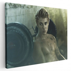Tablou afis Justin Bieber cantaret 2340 Tablou canvas pe panza CU RAMA 40x60 cm foto
