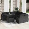vidaXL Set de canapele pentru grădină 9 pcs Negru 100 x 55 x 73 cm 3348799