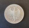 Germania Federala 2 Mark 1965 G moneda cupru nichel km # 116, Europa, Cupru-Nichel