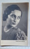 Fotografie portret Corina &ndash; atelier Iosefovici Giurgiu &ndash; carte poștală foto interbelică