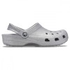 Saboți Crocs Classic Glitter Clog Argintiu - Silver, 39, Gri